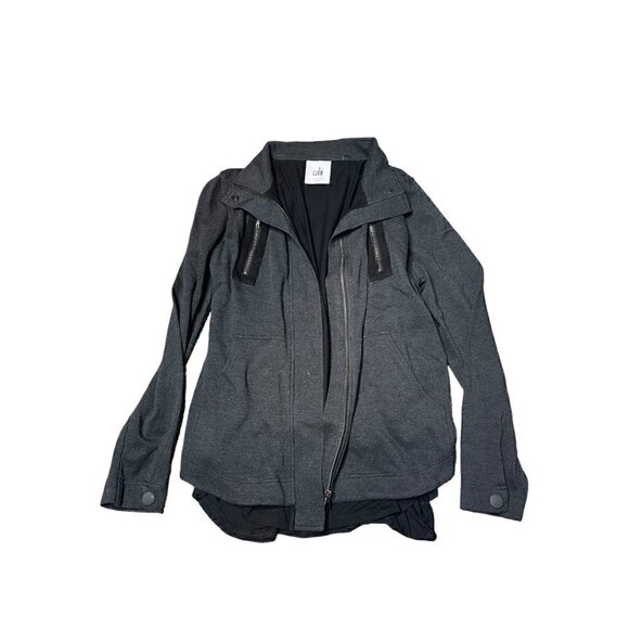 CABI Love Carol Mesh Back Jacket Gray & Black Outerwear Versatile #3184 Medium - Picture 4 of 9